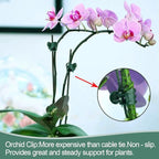 22Pcs Plant Stakes with 22 Pcs Clips, 15.8 inches Bendable Green Plant Sticks for Indoor and Outdoor Plants,Potted Plants,Single Stem Flower Support for Orchid Peony Rose (22, Green)