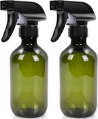 Cleaning Spray Bottles for Plants Misters for Inside, 2 Pack 10 oz Squirt, Water Spray Bottle Mist Sprayer, No Leak Hair Mister Empty with Adjustable Nozzle (Green)