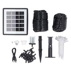 Solar Auto Drip Irrigation Solar Irrigation System, Automatic Drip Kit System Kit with 15 Drippers Powered Automatic Watering Device for Gardens