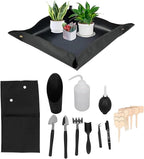 TOPINCN 18pcs Plant Tools Set Stainless Steel Gardening Tools with Lightweight Handle for Planting Transplanting Watering s Indoor Plants