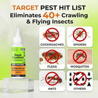 Nature’s Dome Pest Control Concentrate Spray 2 Oz (Pack of 2) | Eco-Friendly Bug & Ant Spray – Each Bottle Makes 16 Oz | Bug Spray for Fleas, Ticks & Mosquitoes | Safe for Pets & Kids