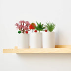 22pcs Colorful Fake Succulents, Mini Artificial Succulents for DIY Crafting Home Terrarium Floral Wall Garden Arrangement Office Decoration (Unpotted)