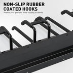 ELEAD 9-Pairs Heavy Duty Garage Tool Organizer Wall Mount Hooks, 48 Inches 730 lbs Garden Tool Organizer with Adjustable Hooks, Yard Tools Organizers for Garden, Yard, and Shed