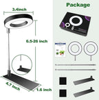 Grow Lights for Indoor Plants, 48 LEDs Full Spectrum Plant Light for Indoor Plants, Height Adjustable Growing Lamp with Base, 3 Optional Spectrums, Auto Timer 3/9/12Hrs, 10 Brightness, 2 Pack
