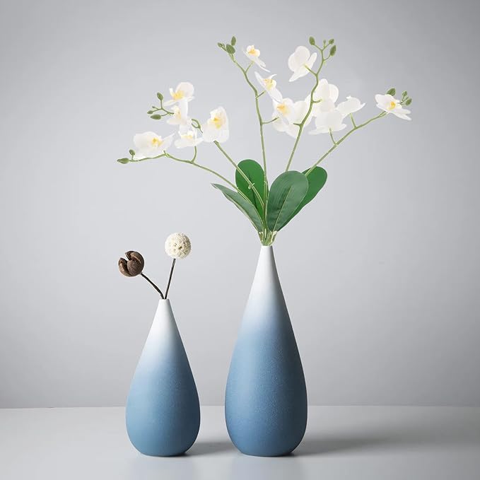 Artificial Phalaenopsis Orchid Branches Faux Butterfly Orchid Stems White Real Touch Artificial Flower Arrangement for Home Living Room Office Decoration
