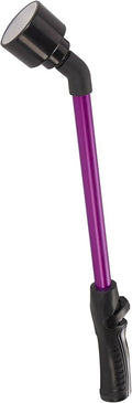 Dramm Rain Wand with One Touch Thumb Valve – Gentle Full Flow Shower Head Watering Wand for Garden Hose, Aluminum Construction – 16 Inch – Berry