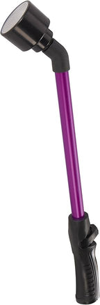 Dramm Rain Wand with One Touch Thumb Valve – Gentle Full Flow Shower Head Watering Wand for Garden Hose, Aluminum Construction – 16 Inch – Berry