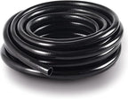 MIXC 1/2 Inch Drip Irrigation Tubing,100FT Main Tubing Hose, Flexible PVC Hose for Irrigation Parts Drip Emitters Drip Irrigation Systems, Black