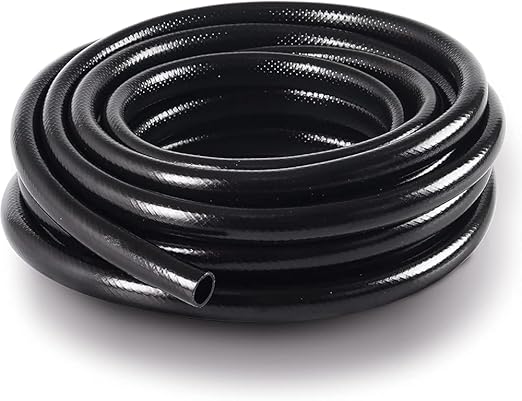 MIXC 1/2 Inch Drip Irrigation Tubing,100FT Main Tubing Hose, Flexible PVC Hose for Irrigation Parts Drip Emitters Drip Irrigation Systems, Black