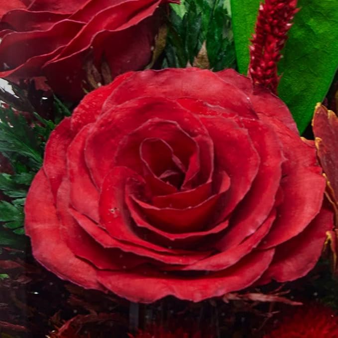 Fiora Flower | Long Lasting Real Roses in a Sealed Vase | Lasts up to 5 Years | Unique Present Gift
