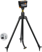 Melnor 65178AMZ MiniMax Turbo Oscillating Sprinkler on Tripod, 4000 sq. ft., 4-Way Adjustable, Quick Connect Bundle, Black, Yellow