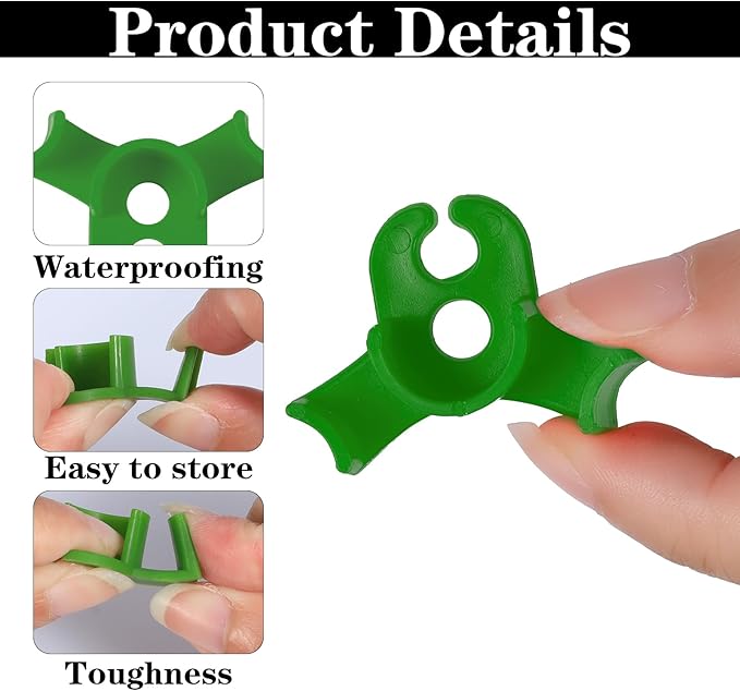 50 Pcs Plant Training Clips, Plant Clips for Climbing Plants Plants Stem Trainer Adjustable Clip for Gardening Low Stress Branch Trainer Clip Bud Bender for Flowers Vegetables(Green)