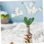 Cabilock Real Touch Artificial Orchids Long Stem Phalaenopsis for Home Decor Butterfly Branches Faux Stems Elegant Orchids Living Fake Flowers Decorative Flower Branches