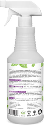 Mighty Mint Peppermint Oil Plant Protection Spray – Insect & Pest Control for Gnats, Spider Mites & Aphids – Plant-Based, Easy-to-Use with Microfiber Cloth- 32 oz