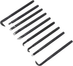 Jiawu Bonsai Cutting Tool 9Piece Bonsai Tool Set Nonslip Antideformation Handle for Shaping Rossing Pruning
