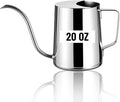 Watering Can for Indoor Plants, Indoor Watering Can with Long Spout and Handle Rust-Proof 304 Stainless Steel Material (600ml/20oz)