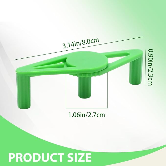 50 PCS Adjustable Plant Training Clips, Green Low Stress Support Clips for Stem Bending, Ideal for Grow Tents and Gardening