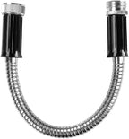 Beaulife Metal Short Garden Hose 1 Foot Connectors, Drainage Hose for Dehumidifier Small Water Hose Extension High Pressure Bib Reel Extender, Drinking Water Hose for RV Outdoor