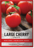Gardeners Basics, Large Cherry Tomato Seeds for Planting Heirloom Non-GMO Red Cherry Tomato Plant Seeds for Home Garden Vegetables Makes a Great Gift for Gardening