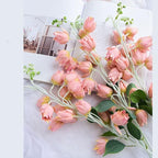 Fake Flowers Phoenix Orchid Artificial Flowers Fake Flowers Dining Flower Arrangement Decoration Living Room Bedroom Simulation Flower Dry Furnishings Flowers for Decoration (Color : 1) (1)