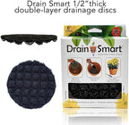 Drain Smart 3D Mesh Planter Pot Drainage Insert Disc – Made in USA – Keeps Soil in, Lets Water Drain Out – Cleaner, Lighter Alternative to Gravel for Indoor & Outdoor Planters (12" – 2 Pack)