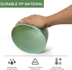 SwinDuck 6 Inch Plant Pots, 12 Pack Plastic Planters Modern Flower Pot with Drainage Holes and Saucers for All House Plants, Herbs, Flowers and Seeding Nursery, Colorful