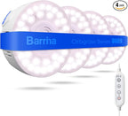 Barrina Orbgrow OG09 Puck Grow Light with Timer, Pinkish White 36W(4 x 9W, 540 Watt Equiv), Full Spectrum Plant Light for Indoor Plants, Magnetic & Linkable, 5 Levels Dimmable for Plant Shelf, 4 Packs