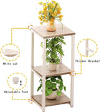 Plant Stand Indoor Corner Tall 3 Tier Metal Modern Flower Storage Plant Shelf Holder for Living Room Balcony Garden,White (3 Tier-White)
