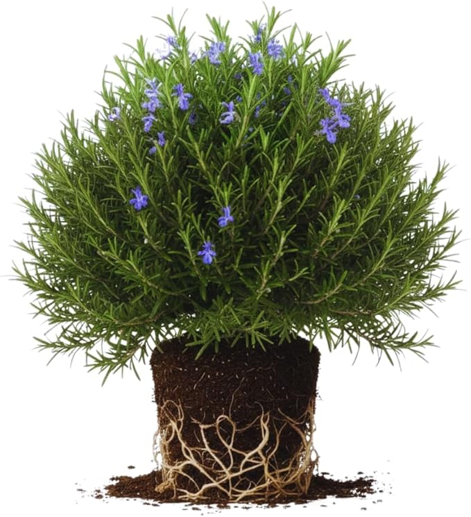 Rosemary Plants Live, Herb Plant, 4 Inc to 7 Inc Tall, Set 3 Plants