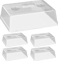 5 Pack 5" High Humidity Domes for SOLIGT Medium 14 * 10.8 * 2.3" Seed Starting Trays, Adjustable Vents, Portable Handle, Clear View, Unobstructed Light