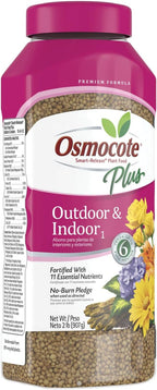 Osmocote Smart-Release Plant Food Plus Outdoor & Indoor₁, Granular Fertilizer with 11 Essential Nutrients, 2 lbs. (Pack of 12)