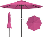 AreShark 12 FT Patio Umbrella for Outdoor, Outdoor Table Umbrella, Outdoor Patio Umbrellas with 8 Sturdy Ribs, Patio Umbrellas for Market, Garden, Deck, Backyard, Pool (Rose Pink)