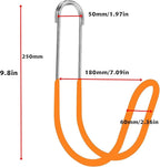 Garden Hose Holder Water Hose Hanger Wall Mounted,304Stainless Steel Solid Hose Hook Holds Up to 50Ft Garden Hose, Expandable Hose, Water Hose(Red 1pcs)