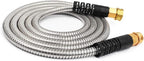 Cesun 10 FT Metal Garden Hose, Drinking RV Water Hose, Reinforced Metal Fittings, Dehumidifier Drain Hose Connector Extension, Reel Extender for Yard