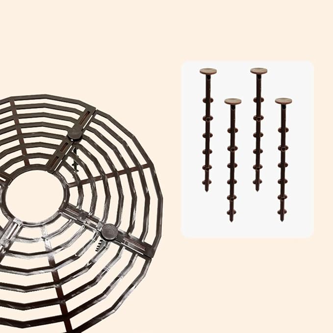 Synrroe 3 Pack Plant Pot Cover Protector Grid with Center Cutout - Cat & Dog Proof Flower Pot Soil Protector, Mesh Guard for Indoor/Outdoor Plants, Garden, Home Use-7.5inch (Small)