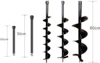 PROYAMA 54cc Post Hole Digger Gas Powered 2 Cycle Earth Auger, 5-Year Warranty Gear Box, 4 Drill Bits 4" 6" 8" 12" + Extension Rod 12" 20"