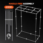 Spider Farmer 4.6x2.3 Grow Tent 2025 New, 55"x28"x80", with Hook for Controller and Power Strip, Enlarged View Window, 1680D Thicken Mylar Canvas for Indoor Hydroponic Growing SF2000, SE4500, G4500