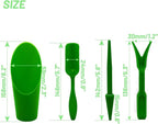 PENCK Soil Scoop for Indoor Plants - Plastic Mini Garden Plant Care Shovel Hand Tools Transplanting Succulent Cultivation Digging Scoops Kits, Green