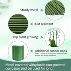 22Pcs Plant Stakes with 22 Pcs Clips, 15.8 inches Bendable Green Plant Sticks for Indoor and Outdoor Plants,Potted Plants,Single Stem Flower Support for Orchid Peony Rose (22, Green)