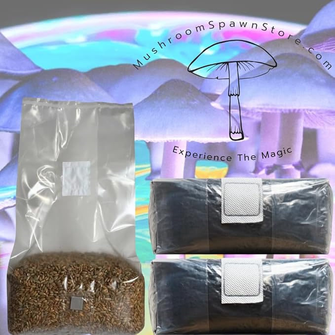 Mushroom Monotub Refill - Sterile Grain Spawn [5lb] - Sterile Mushroom Substrate [10lb] Grow Like Magic