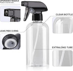 Spray Bottle for Plant - 12.85oz/380ml Fine Mister Plastic Empty Spray Bottles, Clear Water Spray Bottle for Plants, Hair, Cleaning - BPA Free - Leak Proof