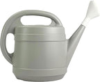 Standard Watering Can - Plant Watering Can - Small Plastic Garden Water Pot for Indoor Outdoor Plants Flowers by The HC Companies, 2 Gallon, Cool Gray