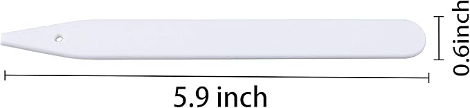 Delatanus 6 Inch Plant Markers, White - 100pcs