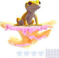 Westant Mushroom Decor for Reptile Tank, Fish Tank, Pet-Safe Bearded Dragon Tank Accessories, Realistic Terrarium Plants for Leopard Geckos, Crested Geckos, Tree Frogs, Snakes (Sunrise, Shelf Cap)