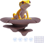 Westant Mushroom Decor for Reptile Tank, Fish Tank, Pet-Safe Bearded Dragon Tank Accessories, Realistic Terrarium Plants for Leopard Geckos, Crested Geckos, Tree Frogs, Snakes (Cocoa, Trio Cap)