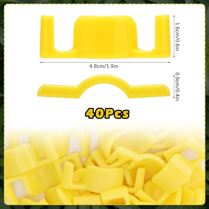 40 Pack LST Plant Training Clips – Durable & Reusable Stem Support for Low-Stress Training – Fits All Growth Stages