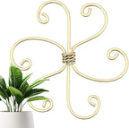 Reusable Plastic Plant Support Stakes, Plant Stem Support Set - Flexible Indoor Gardening Trellis for Potted Vines, Climbing Flowers and Herb Garden (Gold)