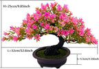 Artificial Bonsai Tree Juniper Faux Plants Indoor Small Fake Plants Decor with Ceramic Pots for Home Table Office Desk Bathroom Shelf Bedroom Living Room Farmhouse Decorations