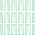 Vials for Flower Arrangements 2.8 Inch Floral Water Tubes Plastic Floral Vials with Caps (Green, 30 Pack)