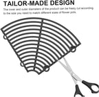 Plant Pot Cover, 2PCS 20 inch Round Hollow Plastic Planter Cover with Stakes, Adjustable Flower Protector Cat Digging Stopper for Indoor Outdoor Plant Covers from Animals